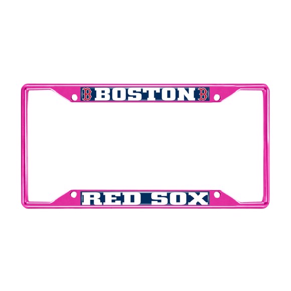 Picture of MLB - Boston Red Sox License Plate Frame - Pink