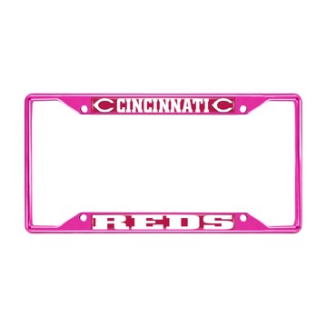 Picture of MLB - Cincinnati Reds License Plate Frame - Pink