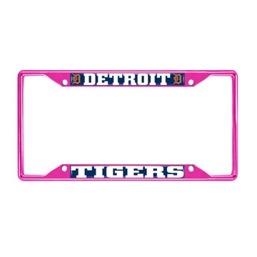 Picture of MLB - Detroit Tigers License Plate Frame - Pink