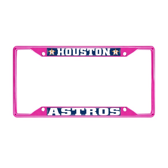 Picture of MLB - Houston Astros License Plate Frame - Pink