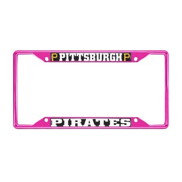 Picture of MLB - Pittsburgh Pirates License Plate Frame - Pink