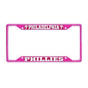 Picture of MLB - Philadelphia Phillies License Plate Frame - Pink