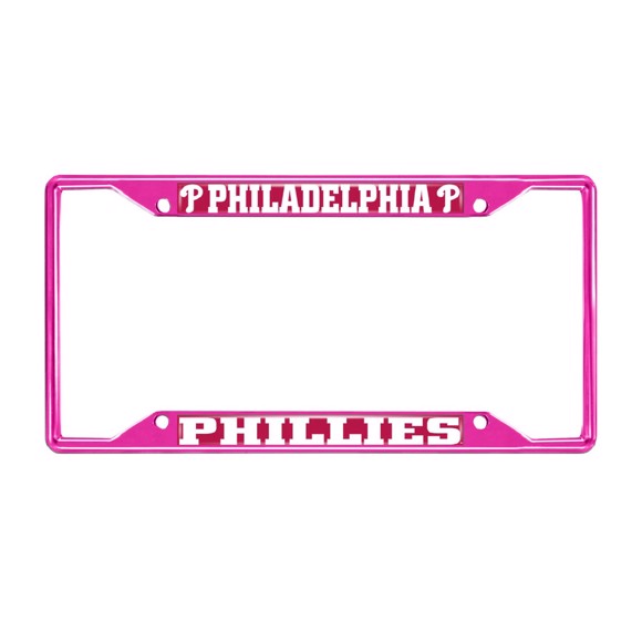 Picture of MLB - Philadelphia Phillies License Plate Frame - Pink