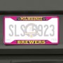 Picture of MLB - Milwaukee Brewers License Plate Frame - Pink