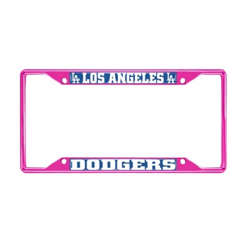 Picture of MLB - Los Angeles Dodgers License Plate Frame - Pink