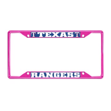 Picture of MLB - Texas Rangers License Plate Frame - Pink