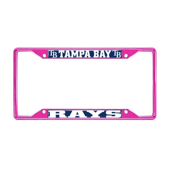 Picture of MLB - Tampa Bay Rays License Plate Frame - Pink