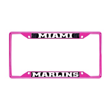 Picture of MLB - Miami Marlins License Plate Frame - Pink