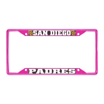 Picture of MLB - San Diego Padres License Plate Frame - Pink