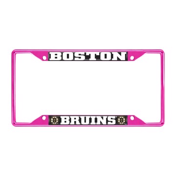 Picture of NHL - Boston Bruins License Plate Frame - Pink