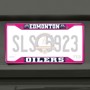 Picture of NHL - Edmonton Oilers License Plate Frame - Pink