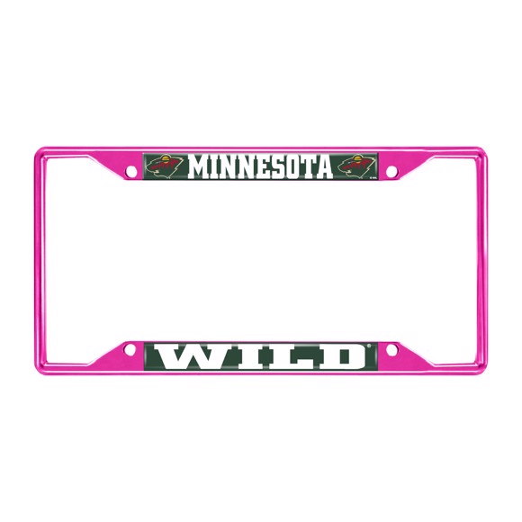 Picture of NHL - Minnesota Wild License Plate Frame - Pink