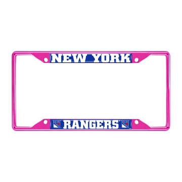 Picture of NHL - New York Rangers License Plate Frame - Pink