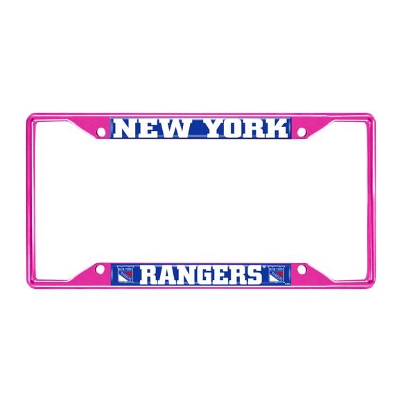 Picture of NHL - New York Rangers License Plate Frame - Pink