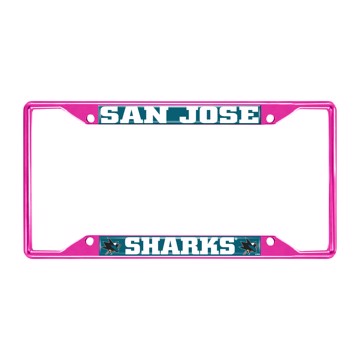 Picture of NHL - San Jose Sharks License Plate Frame - Pink