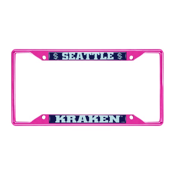 Picture of NHL - Seattle Kraken License Plate Frame - Pink