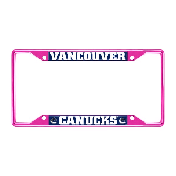 Picture of NHL - Vancouver Canucks License Plate Frame - Pink