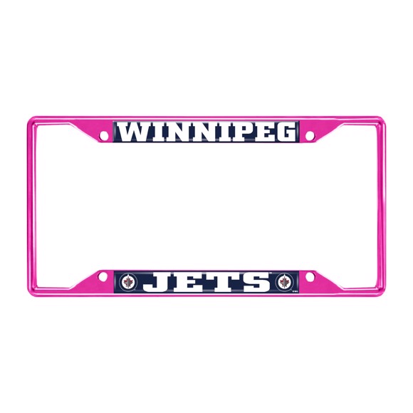 Picture of NHL - Winnipeg Jets License Plate Frame - Pink