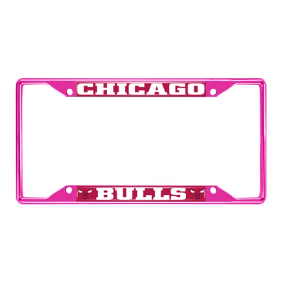 Picture of NBA - Chicago Bulls License Plate Frame - Pink