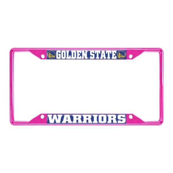 Picture of NBA - Golden State Warriors License Plate Frame - Pink