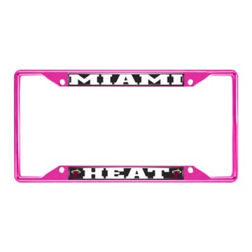 Picture of NBA - Miami Heat License Plate Frame - Pink