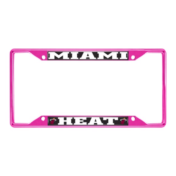 Picture of NBA - Miami Heat License Plate Frame - Pink