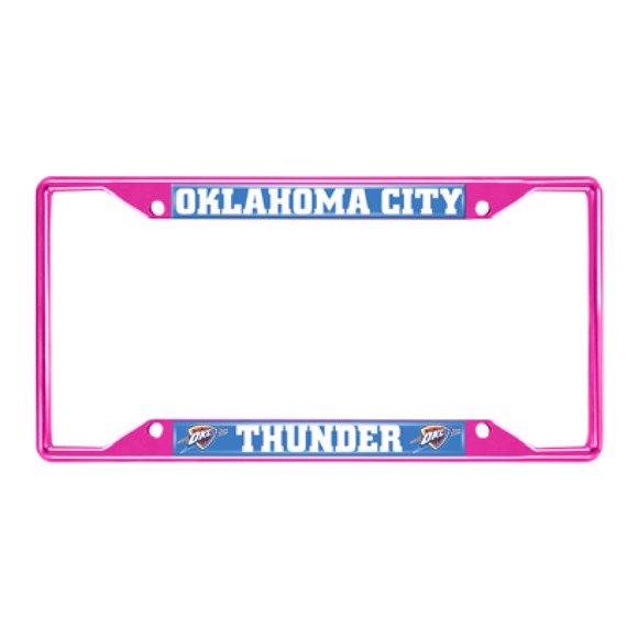 Picture of NBA - Oklahoma City Thunder License Plate Frame - Pink