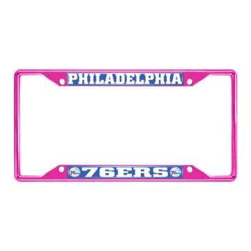 Picture of NBA - Philadelphia 76Ers License Plate Frame - Pink