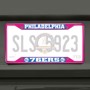 Picture of NBA - Philadelphia 76Ers License Plate Frame - Pink