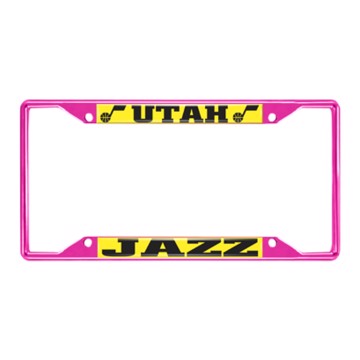 Picture of NBA - Utah Jazz License Plate Frame - Pink