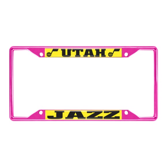 Picture of NBA - Utah Jazz License Plate Frame - Pink