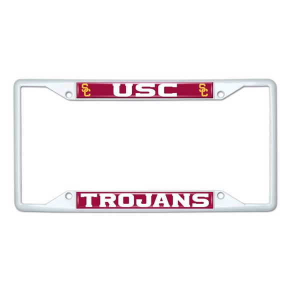 Picture of University of Southern California License Plate Frame - White