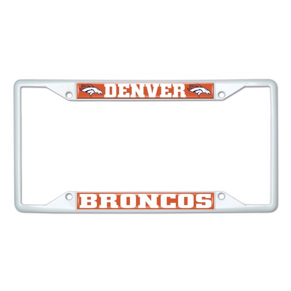 Picture of NFL - Denver Broncos License Plate Frame - White