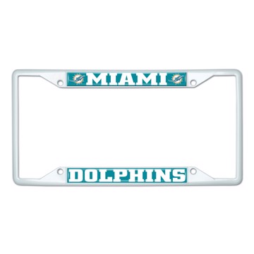 Picture of NFL - Miami Dolphins License Plate Frame - White