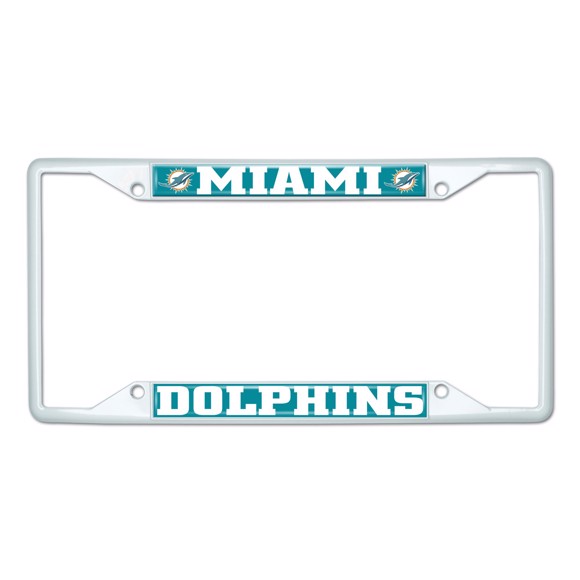 Picture of NFL - Miami Dolphins License Plate Frame - White