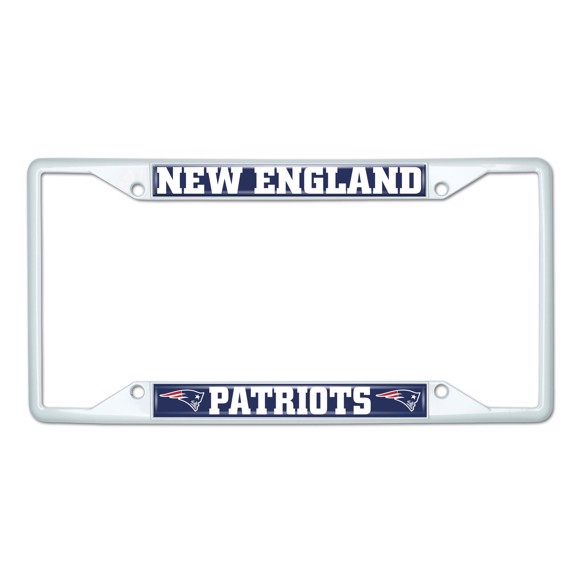 Picture of NFL - New England Patriots License Plate Frame - White