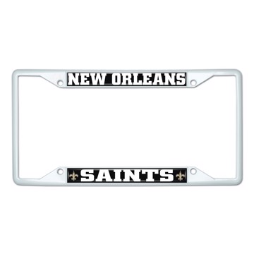 Picture of NFL - New Orleans Saints License Plate Frame - White