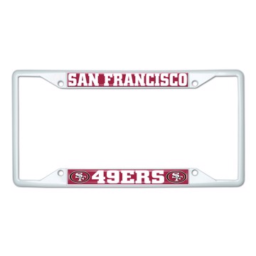 Picture of NFL - San Francisco 49Ers License Plate Frame - White
