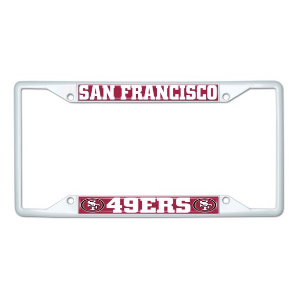 Picture of NFL - San Francisco 49Ers License Plate Frame - White