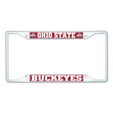 Picture of Ohio State University License Plate Frame - White