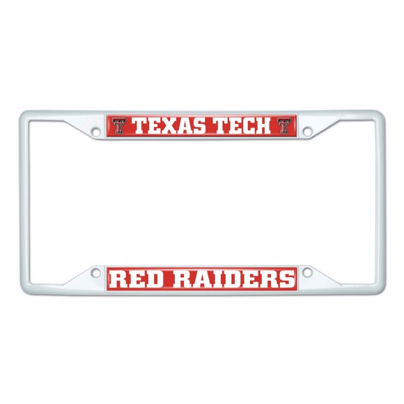 Picture of Texas Tech University License Plate Frame - White