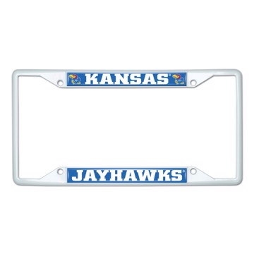 Picture of University of Kansas License Plate Frame - White