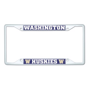 Picture of University of Washington License Plate Frame - White
