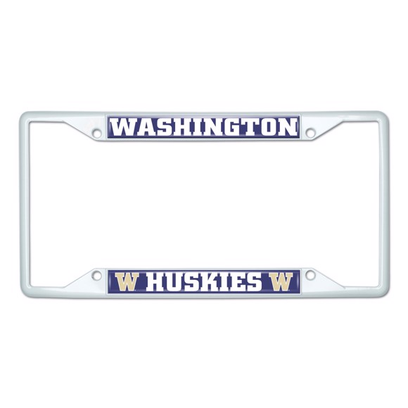 Picture of University of Washington License Plate Frame - White