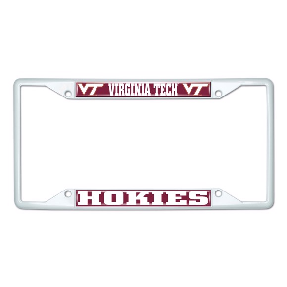 Picture of Virginia Tech License Plate Frame - White