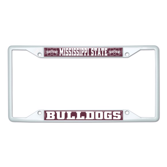 Picture of Mississippi State University License Plate Frame - White