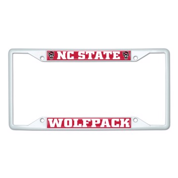 Picture of North Carolina State University License Plate Frame - White