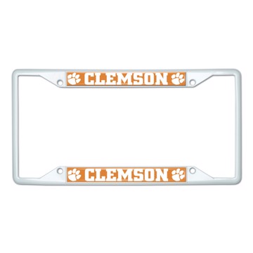 Picture of Clemson University License Plate Frame - White