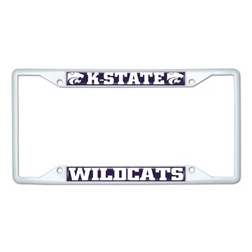 Picture of Kansas State University License Plate Frame - White