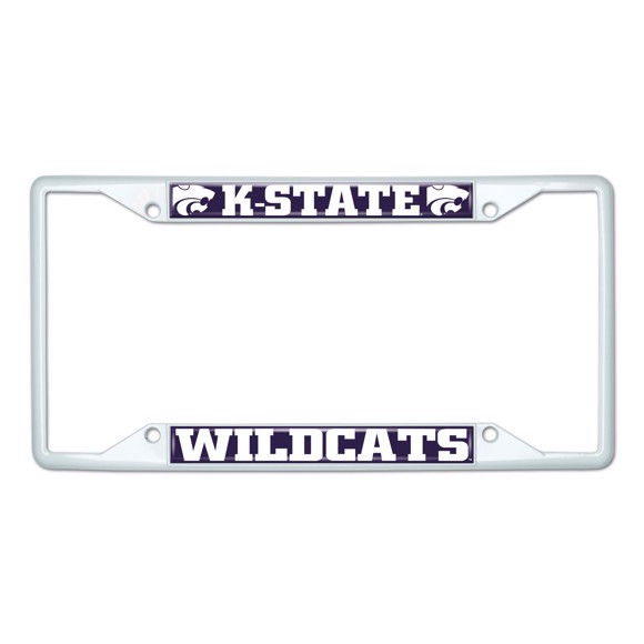 Picture of Kansas State University License Plate Frame - White